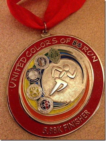 United Colors of 88 Run 5 schools, 1 run